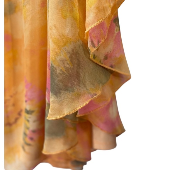 Fairy Blouse M Loose Gathered Neck Relax Flowy Whimsical Angel Sleeve Pastel - Picture 2 of 8